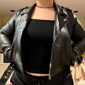 🖤Black Faux Leather Jacket🖤